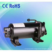 Roof top mounted rotary horizontal electric air conditioner compressor